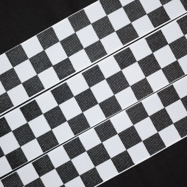 Black and White Checkered Ribbon - Flippin Ribbon