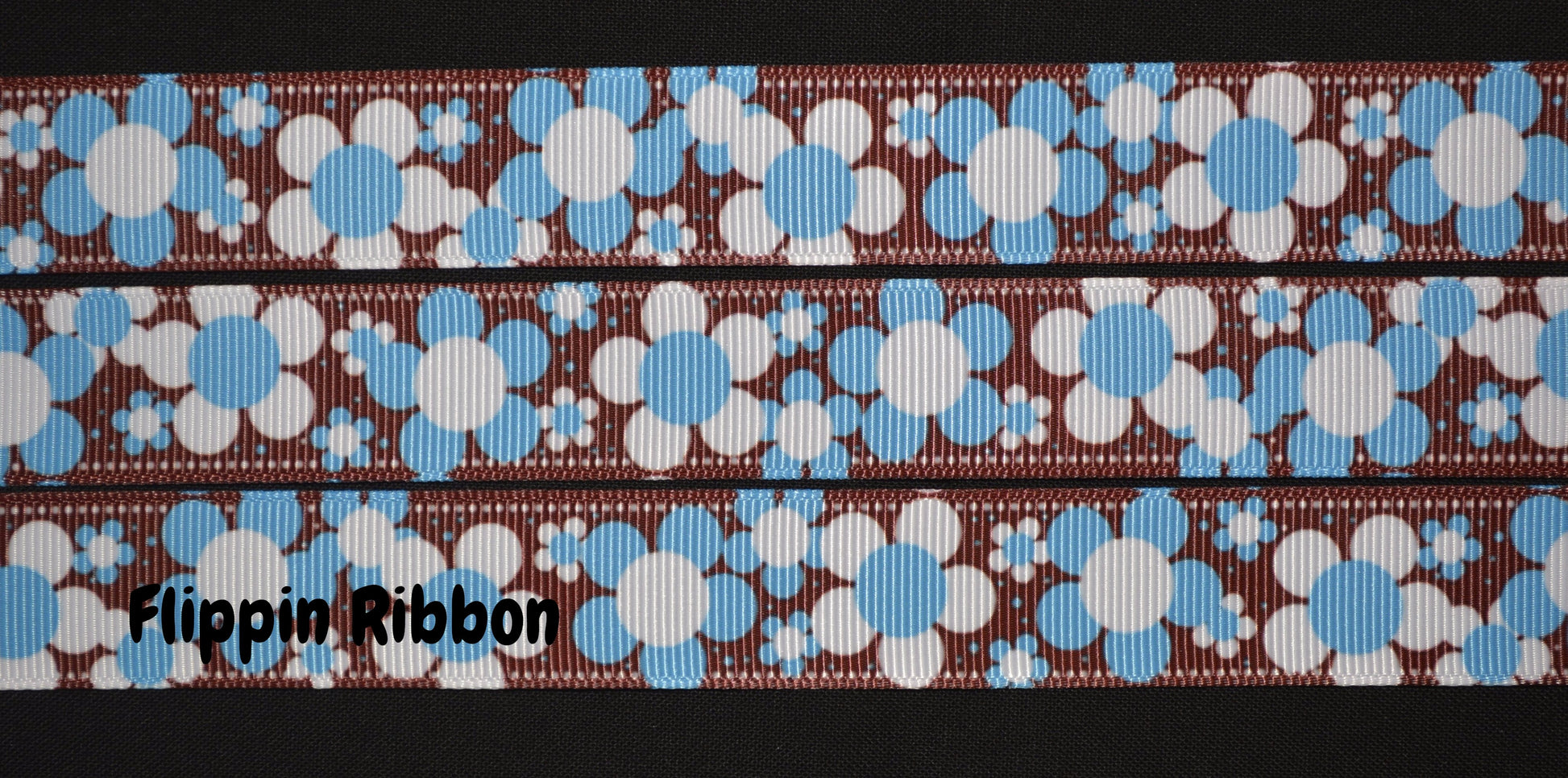 brown flower ribbon - Flippin Ribbon