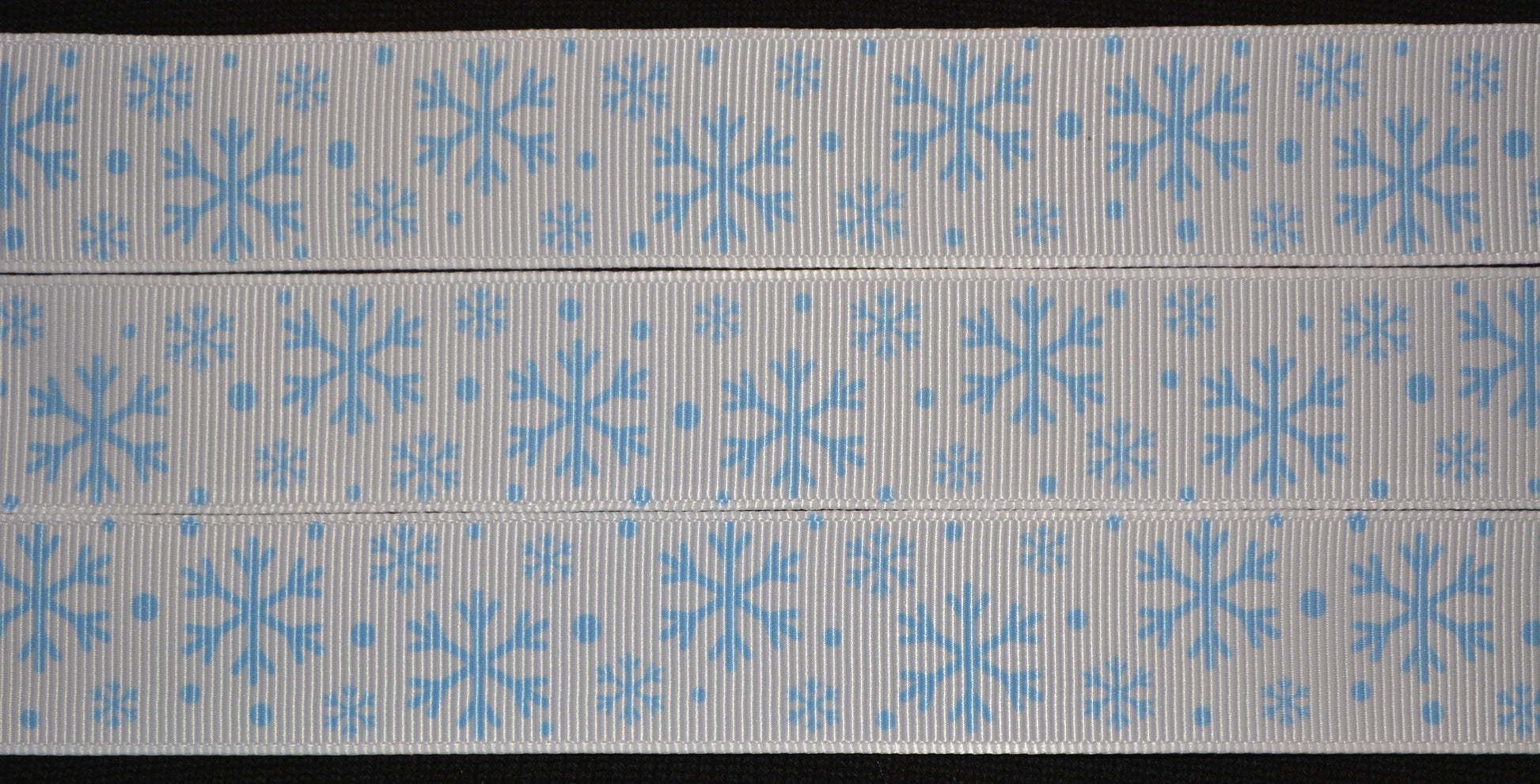 Light Blue Snowflake Ribbon - Flippin Ribbon