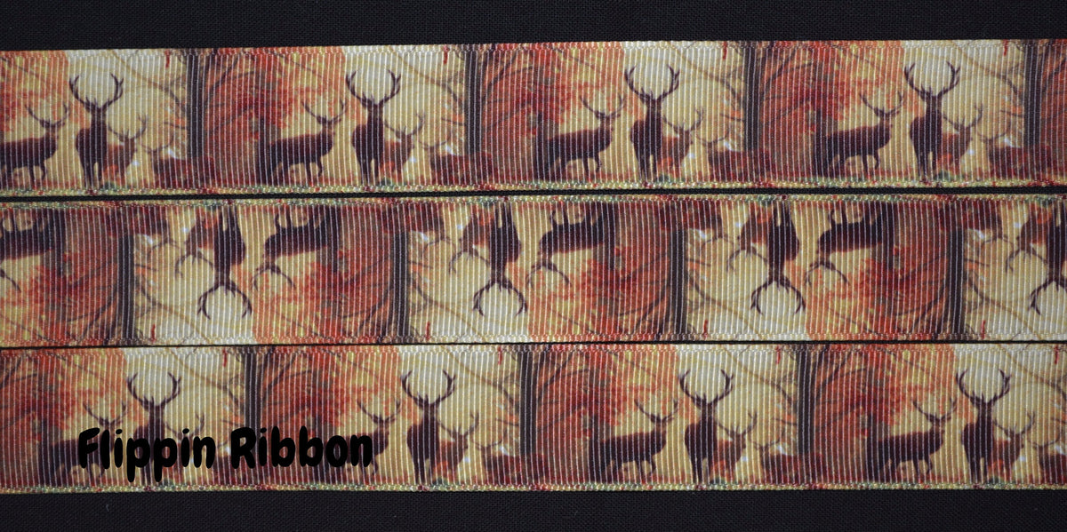 Deer Ribbon - 1 inch Grosgrain – Flippin Ribbon Crafts