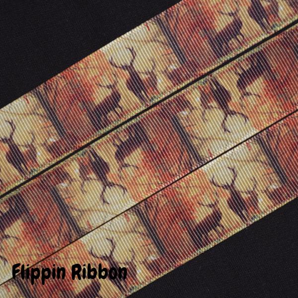 deer grosgrain ribbon - Flippin Ribbon