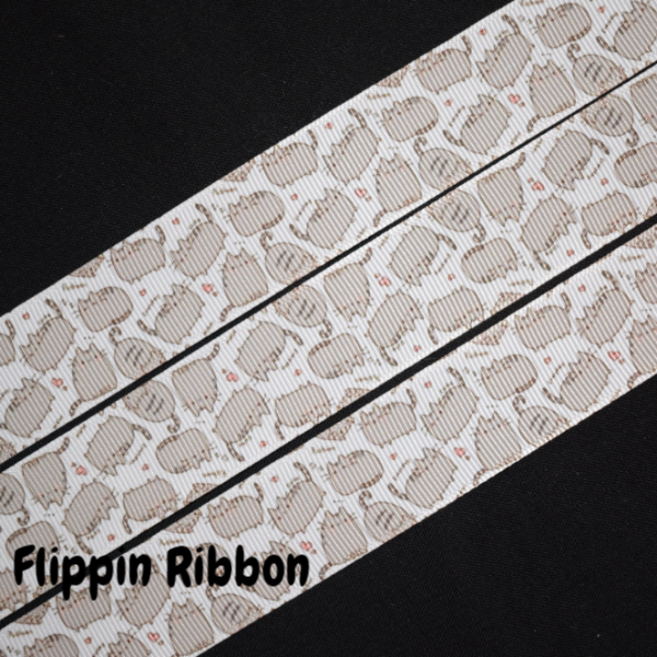 Cat Ribbon - 1 inch Printed Grosgrain Ribbon – Flippin Ribbon Crafts