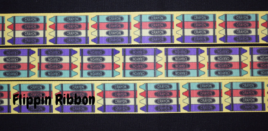 Bright Crayons Ribbon - Flippin Ribbon