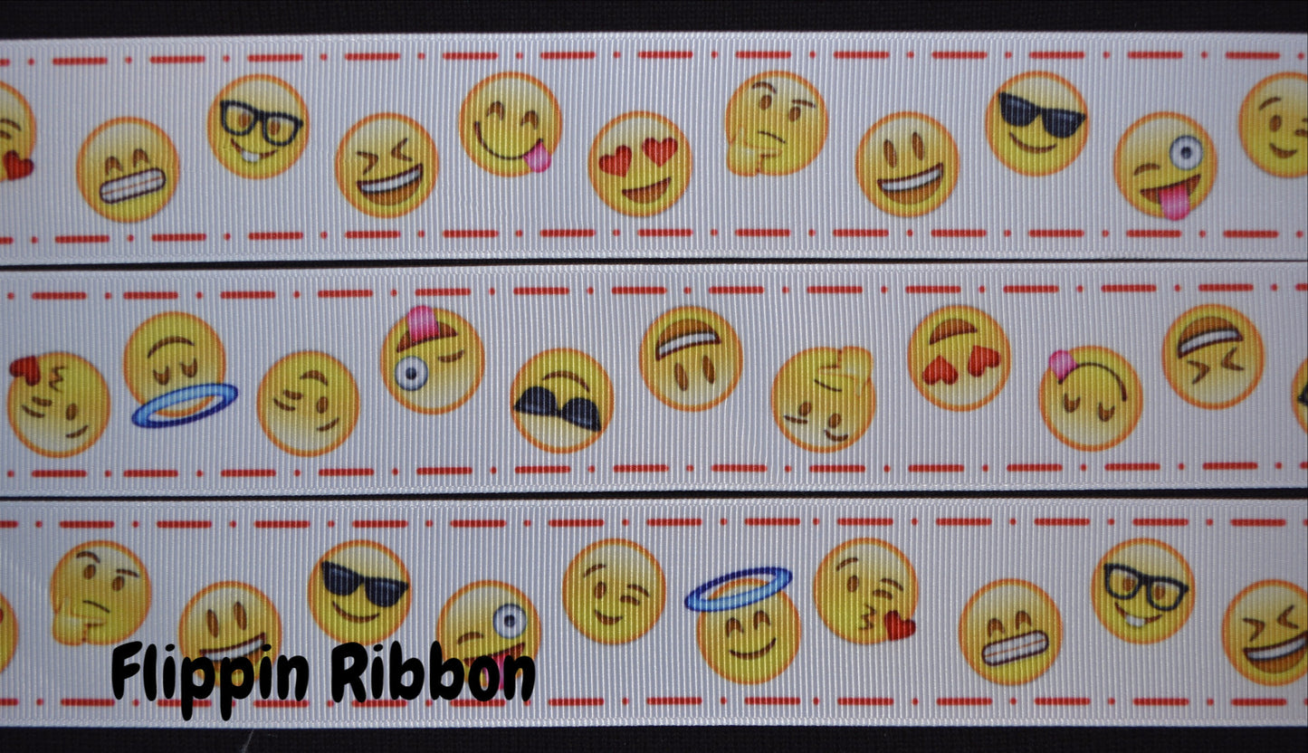 Emoji faces ribbon