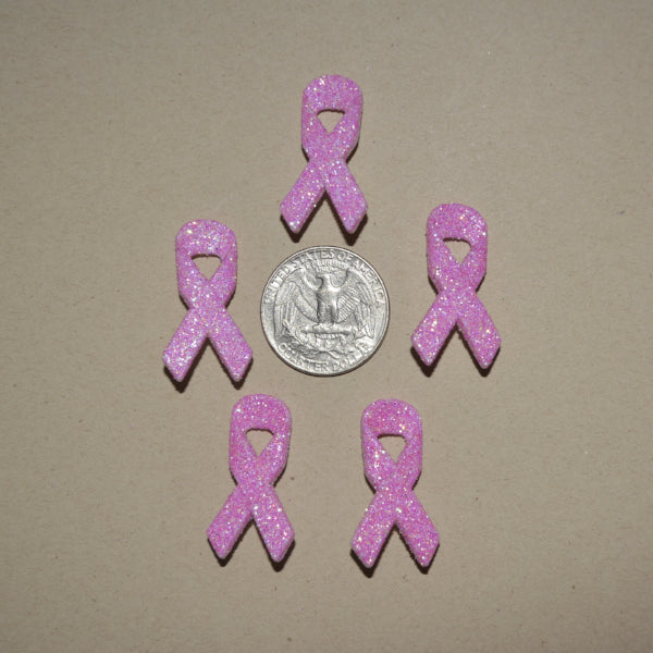 Breast Cancer Awareness Embellishment - Flippin Ribbon