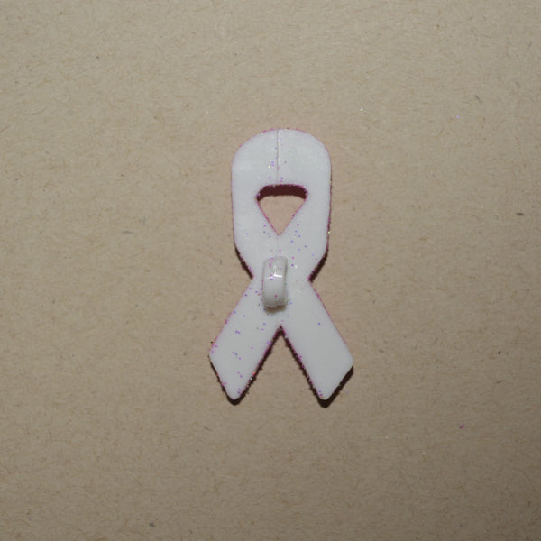Breast Cancer Awareness Embellishment - Flippin Ribbon