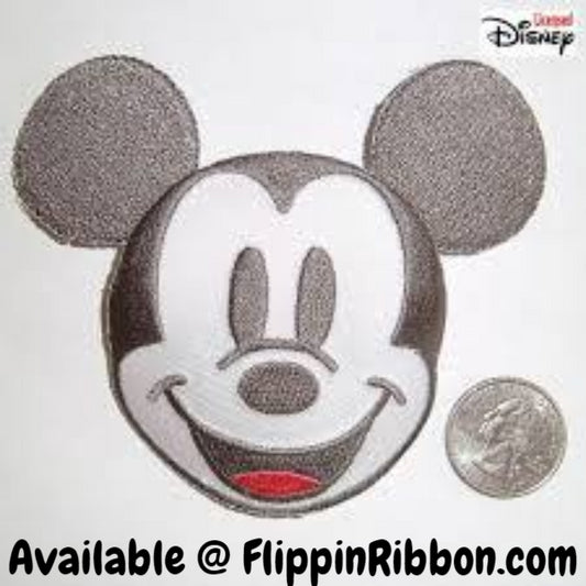 Mickey Mouse Iron-on Applique - Flippin Ribbon