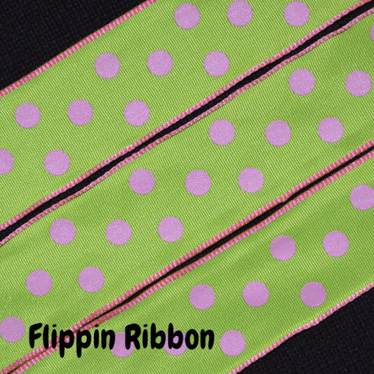 pink polka dot ribbon