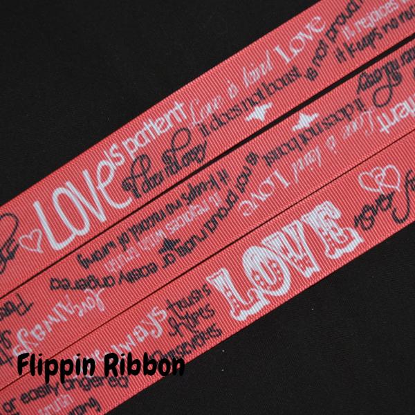 Love is Patient ribbon - Flippin Ribbon