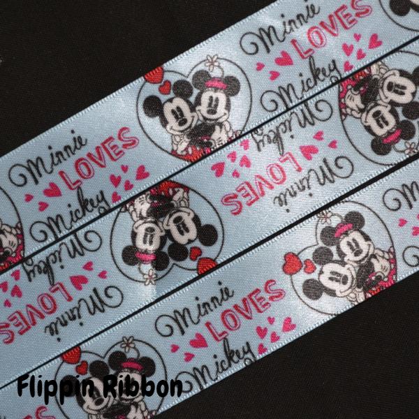 Minnie loves Mickey ribbon - Flippin Ribbon