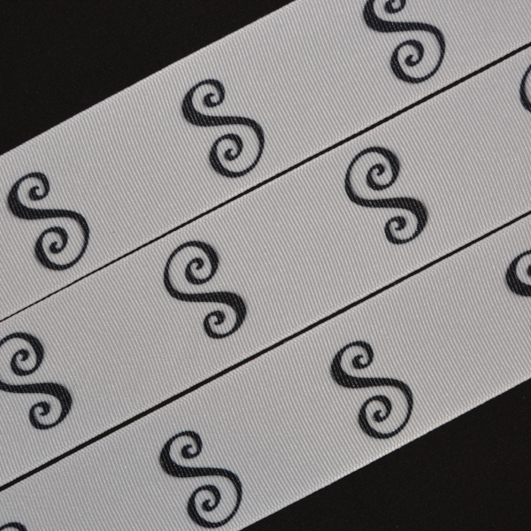 Monogram S Ribbon - 1 1/2 inch Printed Grosgrain Ribbon – Flippin ...