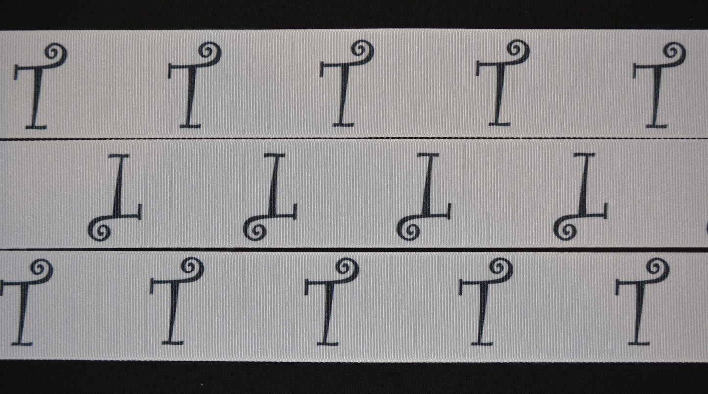 Monogram T Ribbon - Flippin Ribbon