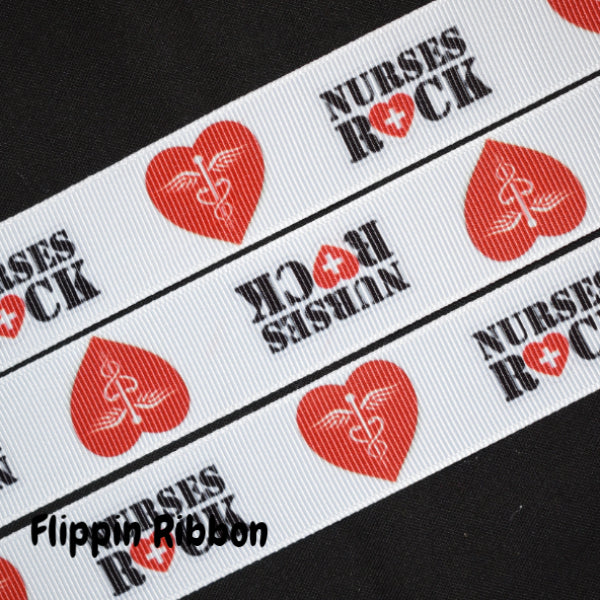 Nurses Rock Ribbon - Flippin Ribbon