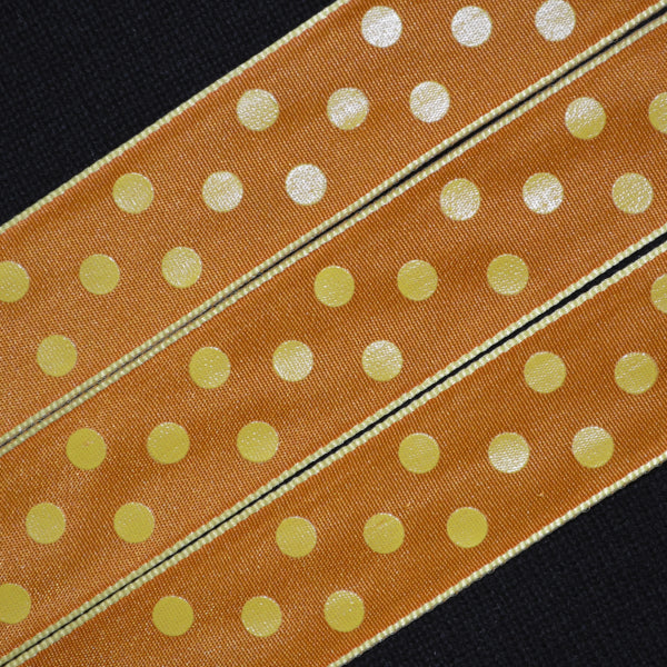 Yellow Polka Dot Ribbon - Flippin Ribbon