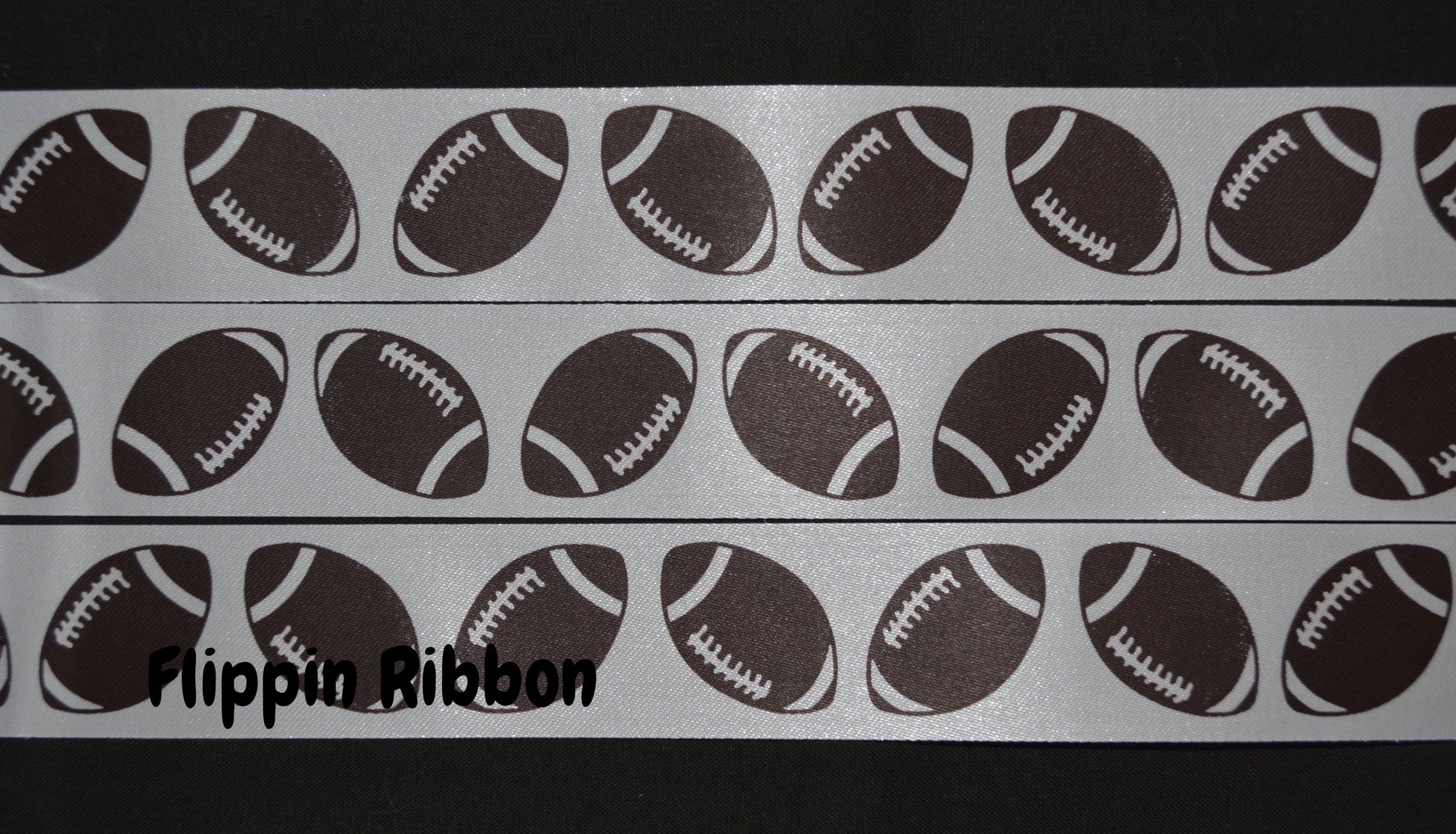 Polyester Football Ribbon - Flippin Ribbon