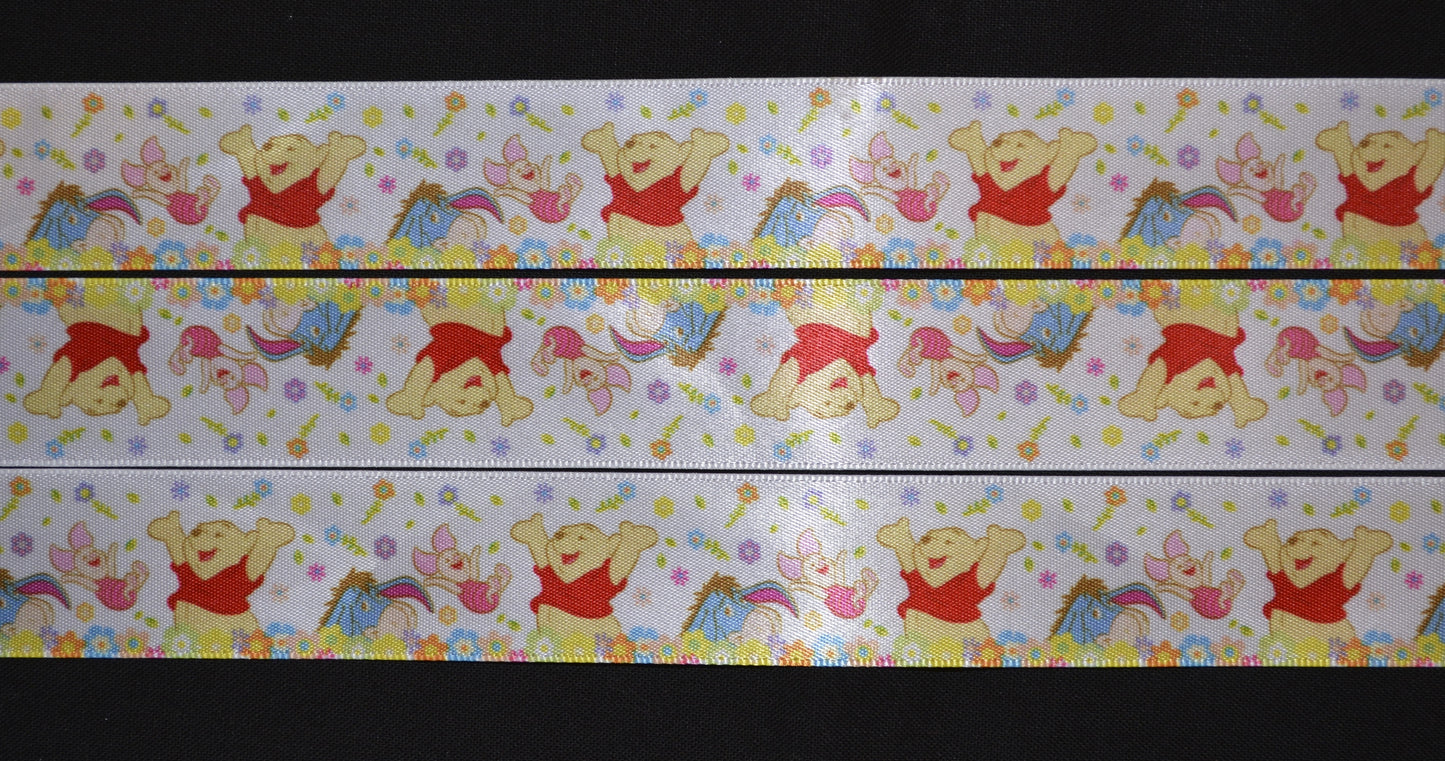 Winnie the Pooh Ribbon - 1 inch Printed Satin