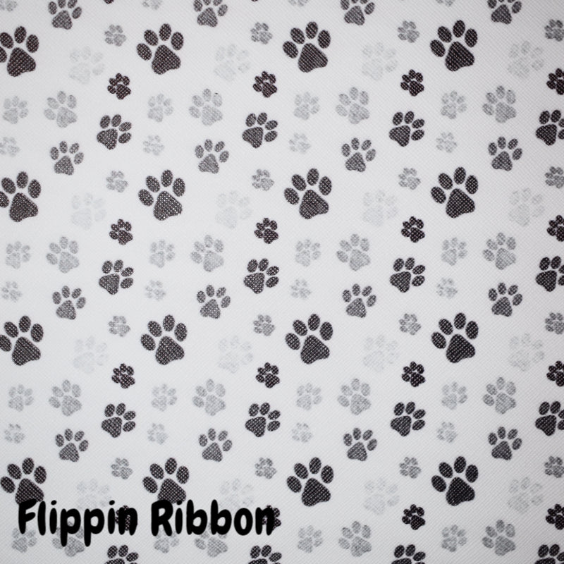 Puppy Feet Faux Leather - Flippin Ribbon