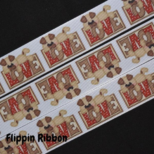 puppy love ribbon - Flippin Ribbon