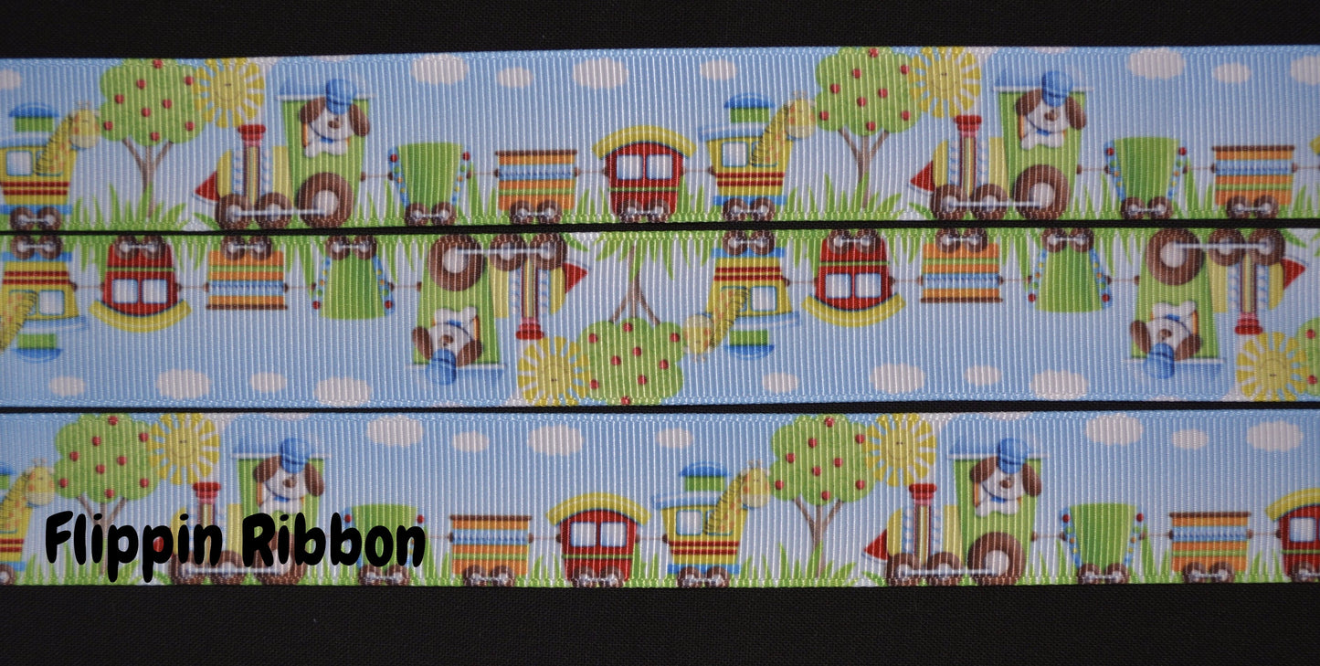 grosgrain train ribbon - Flippin Ribbon