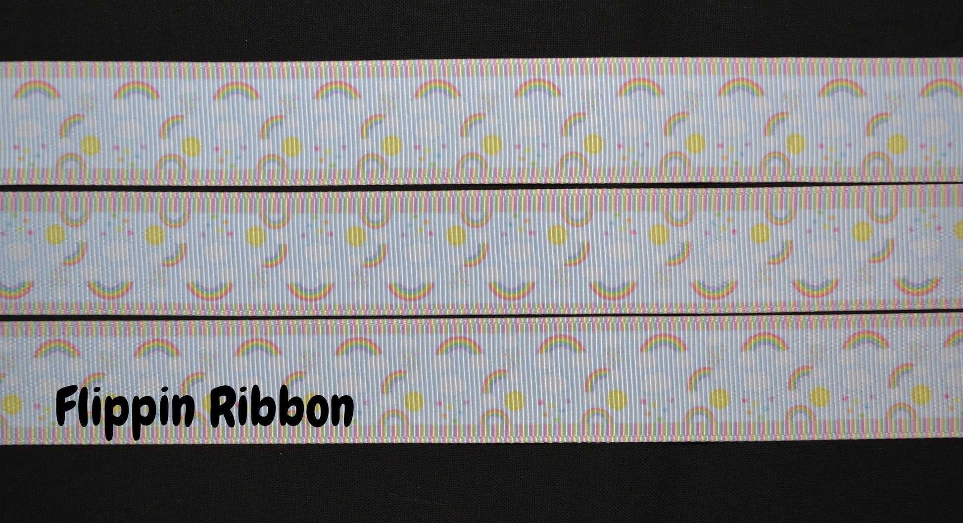 grosgrain rainbow ribbon - Flippin Ribbon