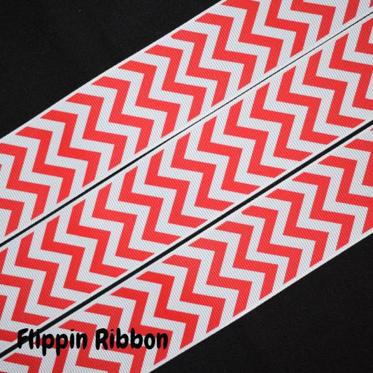 Red Chevron Ribbon - Flippin Ribbon