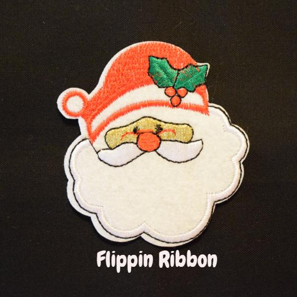 Santa Claus Iron-on Applique - Flippin Ribbon