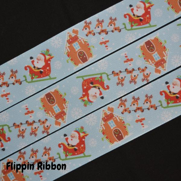 Santa's Sleigh ribbon - Flippin Ribbon