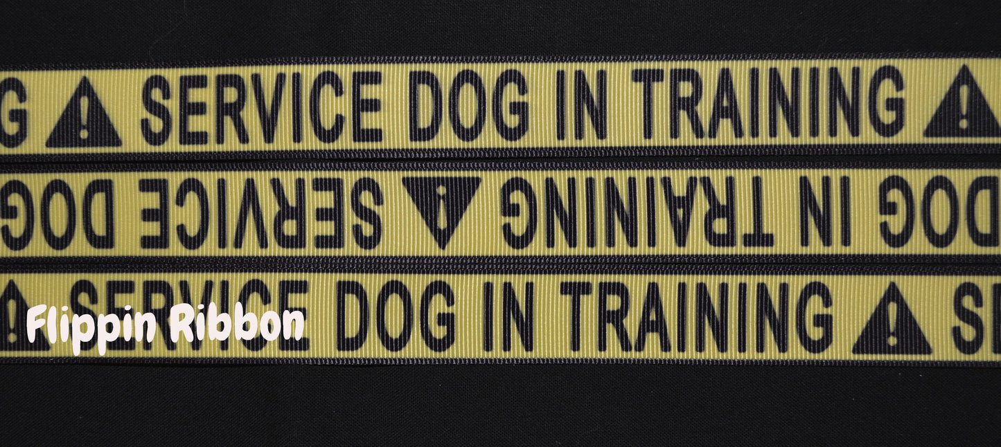 grosgrain dog in training ribbon - Flippin Ribbon