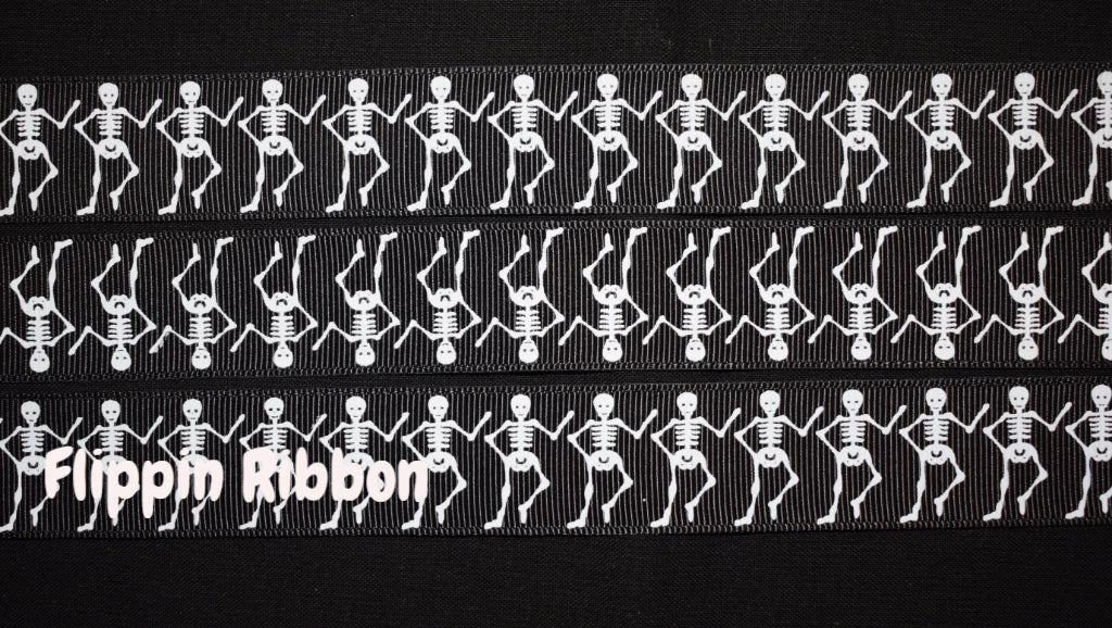 Skeleton Ribbon - Flippin Ribbon