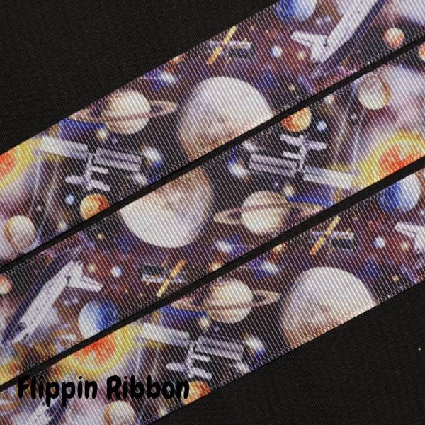 Space Ship ribbon - Flippin Ribbon