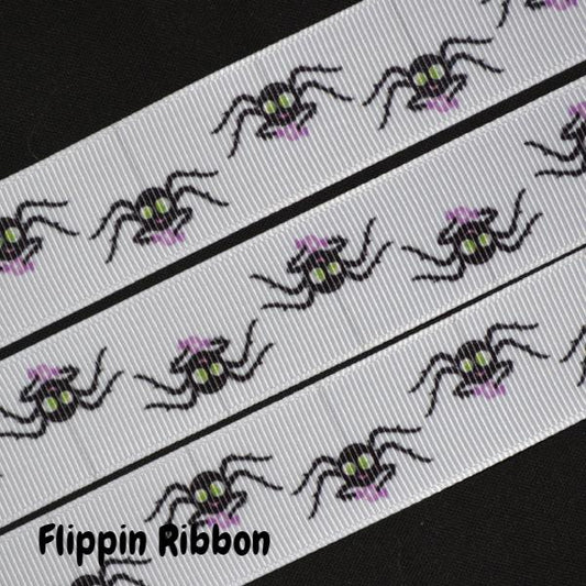 Spider Halloween ribbon - Flippin Ribbon