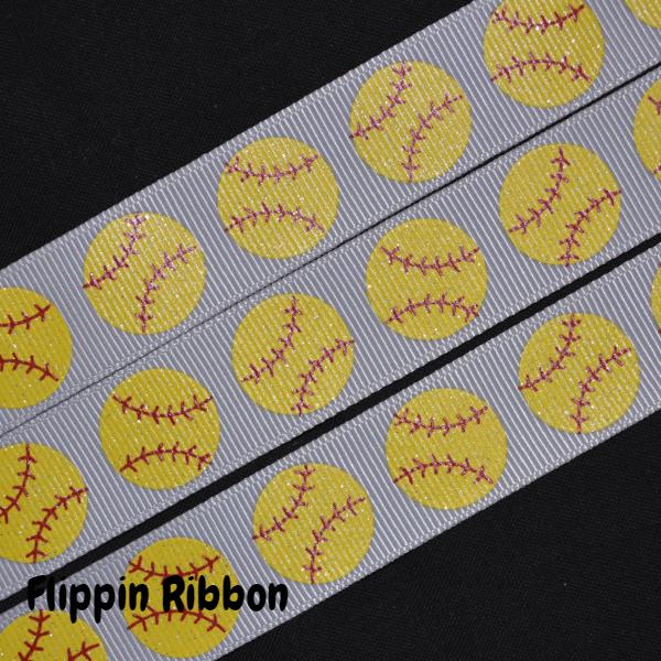 grey softball ribbon - Flippin Ribbon