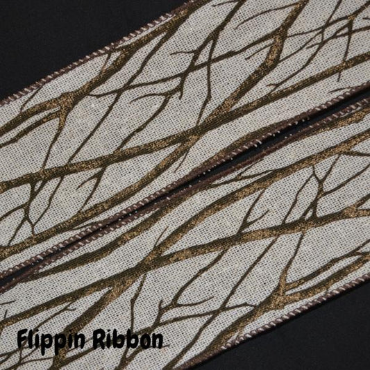 Winter Church Ribbon - 2 1/2 inch Printed Wired Ribbon – Flippin Ribbon  Crafts