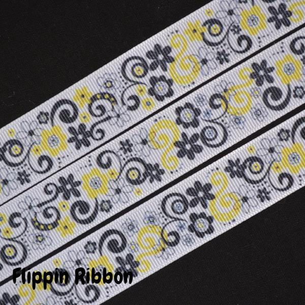 yellow flower ribbon - Flippin Ribbon